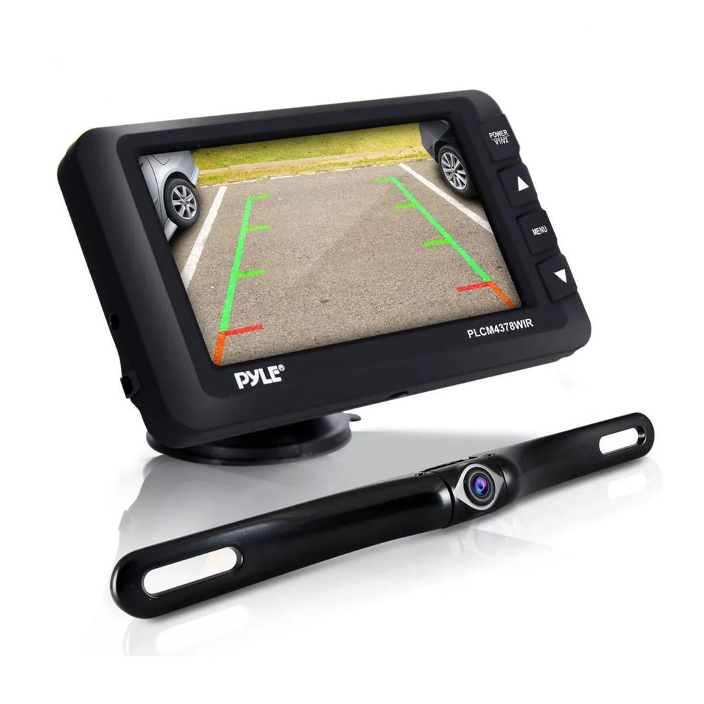 Monitor PLCM4378WIR Adjustable Backup Camera with 4.3 Car Rearview Pyle Inch