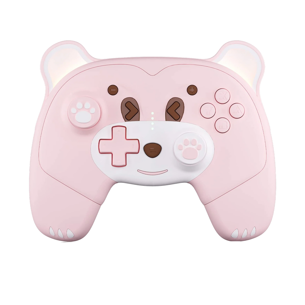 Programmable, Turbo, Mario Pink, Nintendo Controller Wonder Headphones Game with Disc Upgraded Switch Pro Jack, for Wakeup Switch/OLED/Lite Wireless Bros.™ Super and