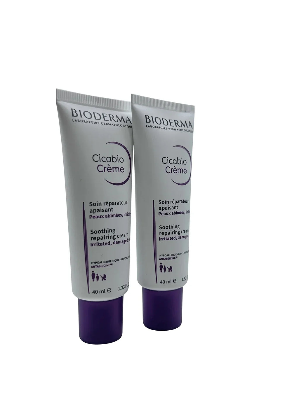 1.33 Repairing Bioderma Cicabio Soothing Cream oz of (Pack 2)