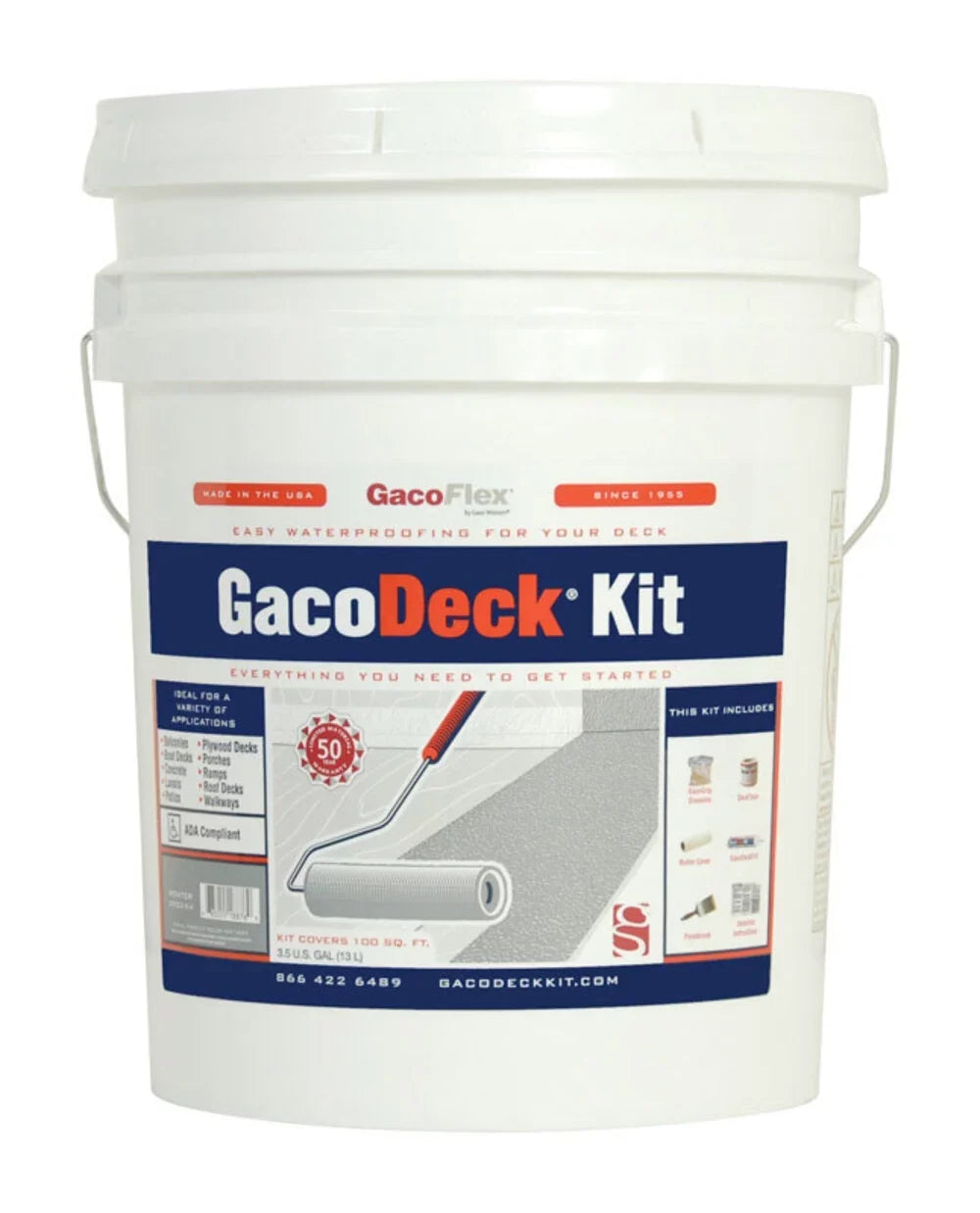 GacoFlex Solid Water-Based Adobe gal. 3.5 Deck GacoDeck Coating