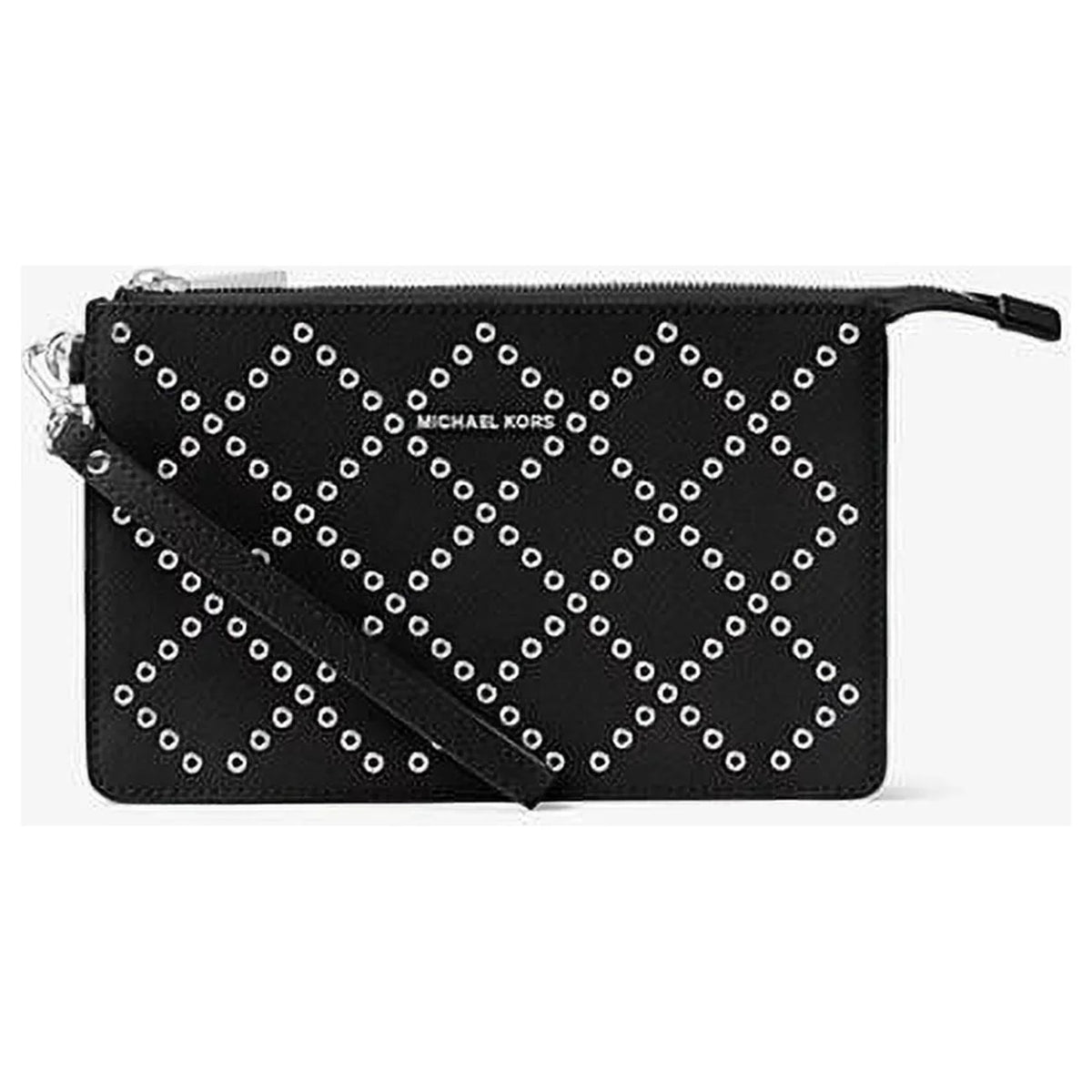 Grommeted Daniela Kors Leather Michael 32F7Gfdu8U-001 Black Wristlet - -