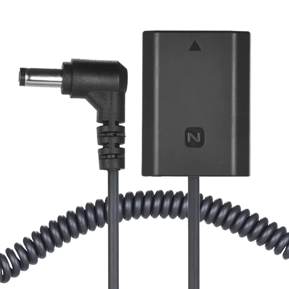 A7RIII NP-FZ100 Battery Pack Coupler Connector A7SIII, Dummy Solution Cable, Sony for Long-lasting A9 Adapter A7III