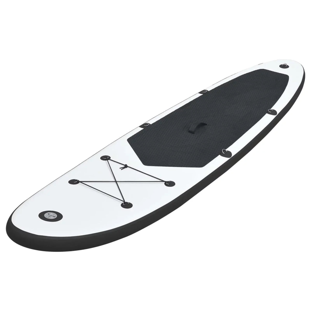 Inflatable White Paddleboard and Set Black Walmeck