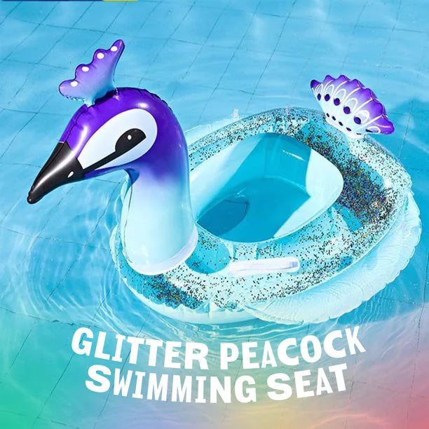 | Fast Pool Pool Kids Inch Designed Summer Valves Beach Party Inflatable Glitter for 48 Lounge Raft Toys Float Swimming with Calla Decorations Peacock