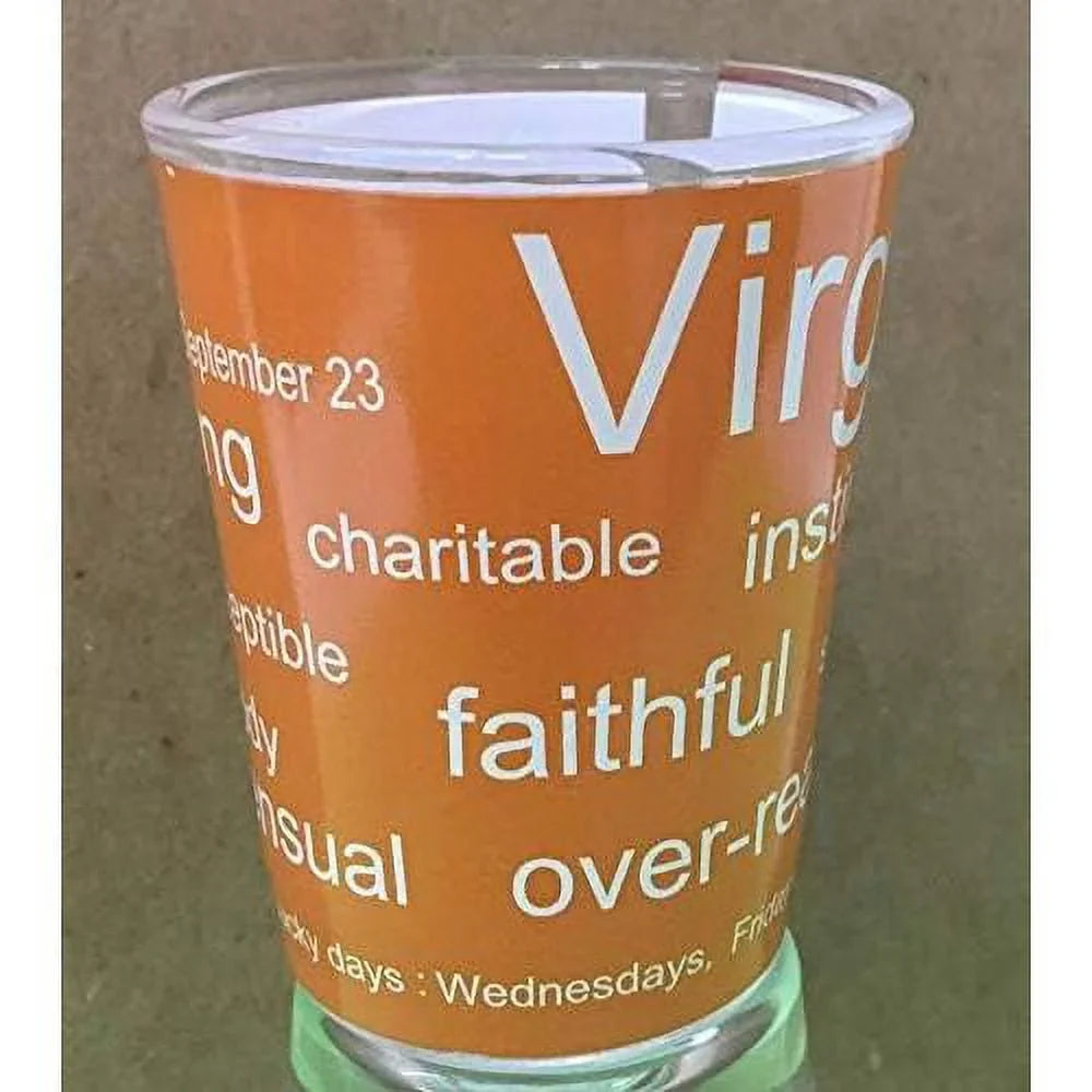 Glass Sep Virgo Sign Shot - 23) - 24 (Aug