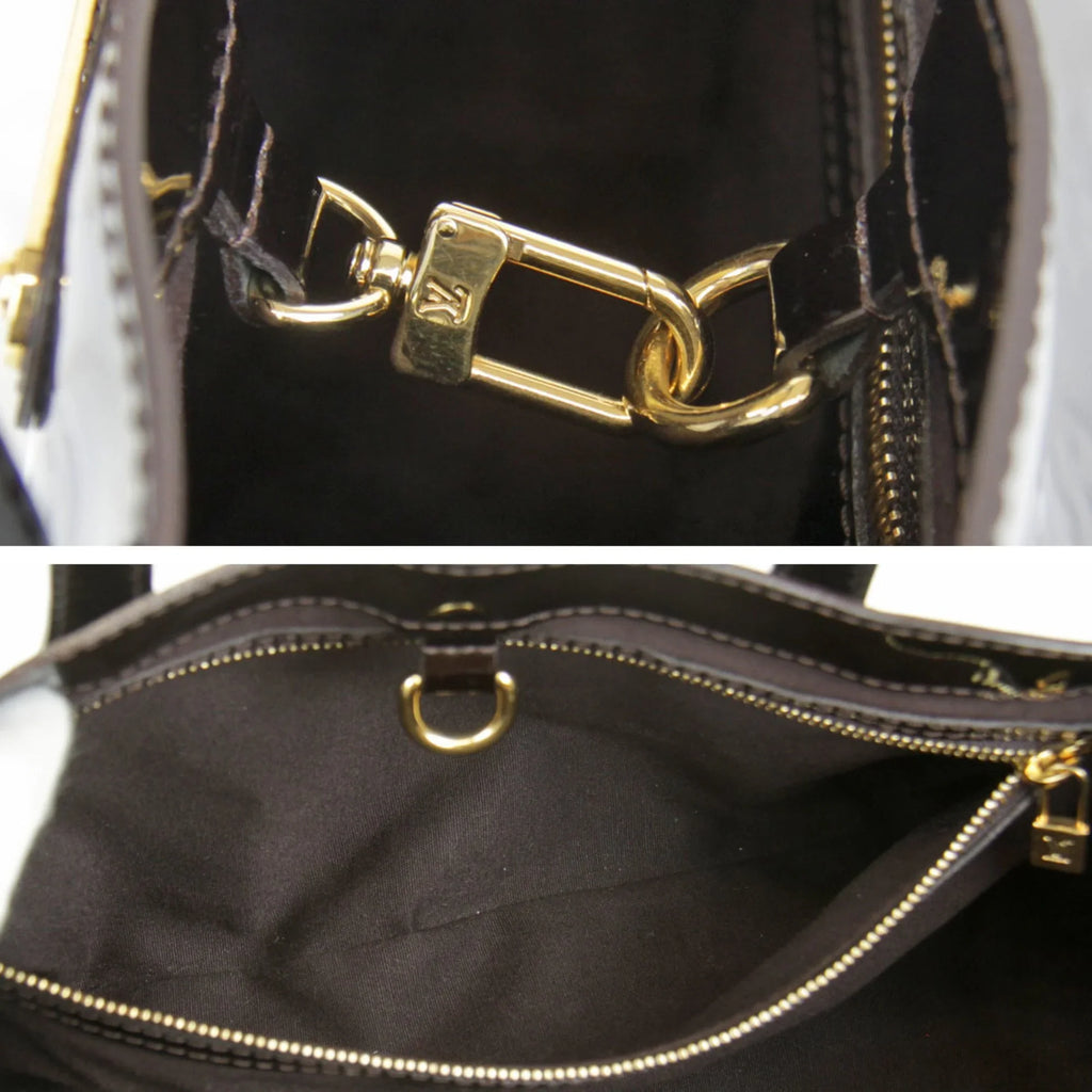Monogram M93641 (Good) Vernis VUITTON Amarant Women's Wilshire LOUIS PM Handbag Pre-Owned