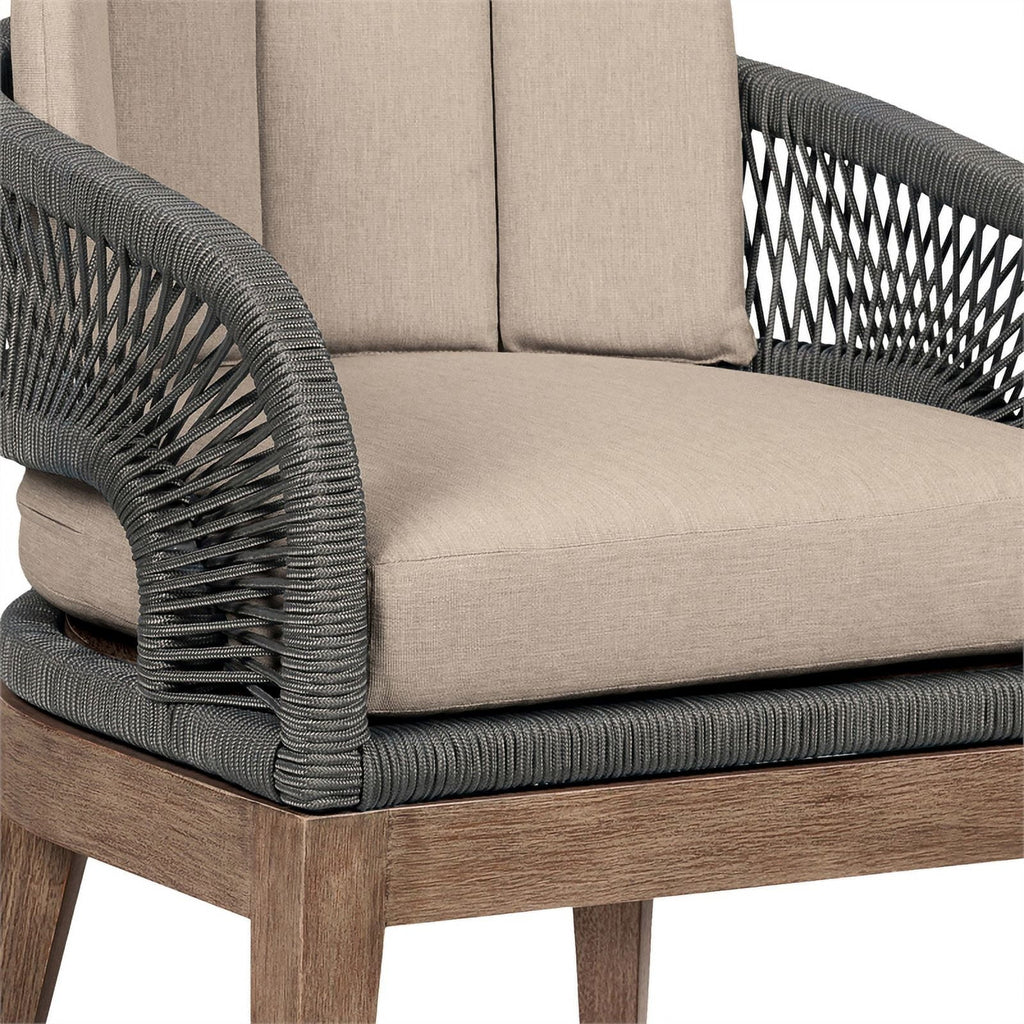 Edge Set in Beckham and Eucalyptus Outdoor Piece Glendora Rope 7 Dining Live