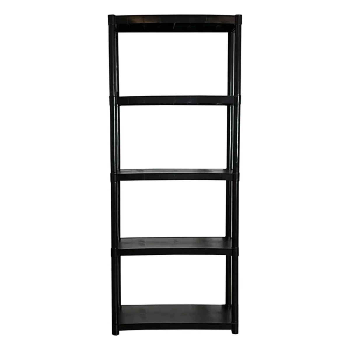 Plastic - Unit Tier Black 5 Utility Shelving Smart Made