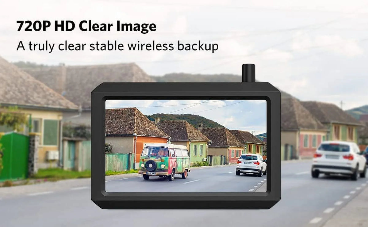 Trucks, Cameras, Rear Waterproof K7Pro RV/Pickup Camera HD Backup Support Camera and Car/SUV/Van/Mini Monitor HD 5″ Wireless 2 for View for TFT-LCD