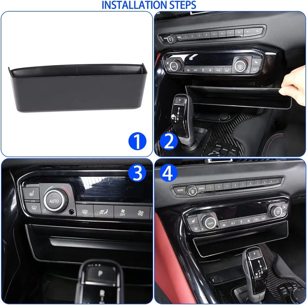 Organizer, MK5 ABS 1PCS, GR Supra for Center Accessories, Box, Suiatable Toyota Console Interior Storage Black Storage Auto TINKI A90 Storage 2019-2022 Console Tray A91