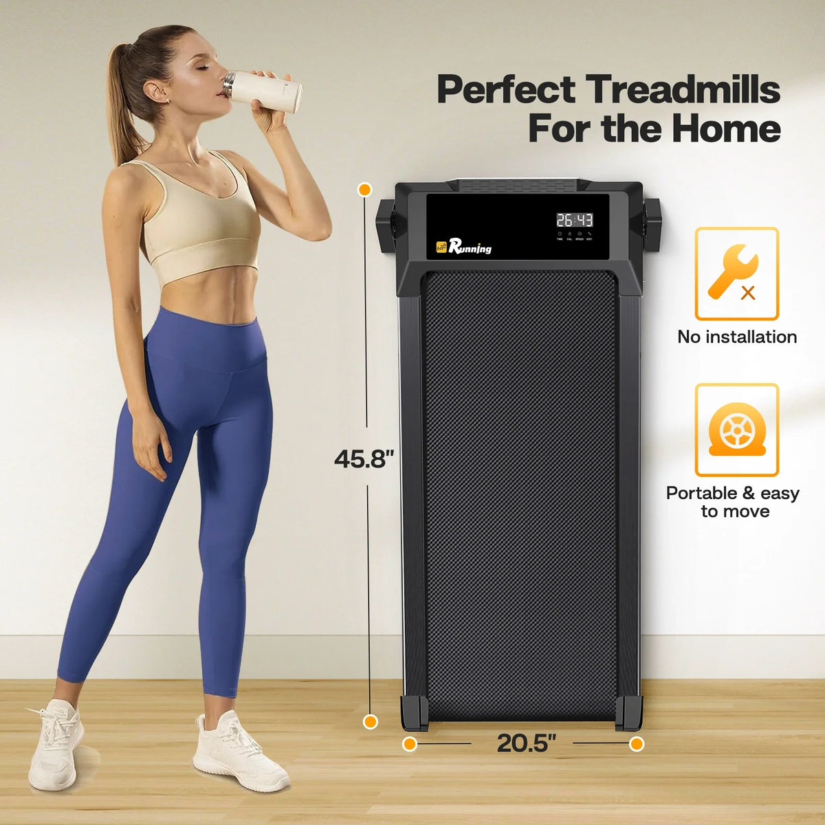 and LED Control Incline Display Electric Machine Walking Remote Pad Treadmills