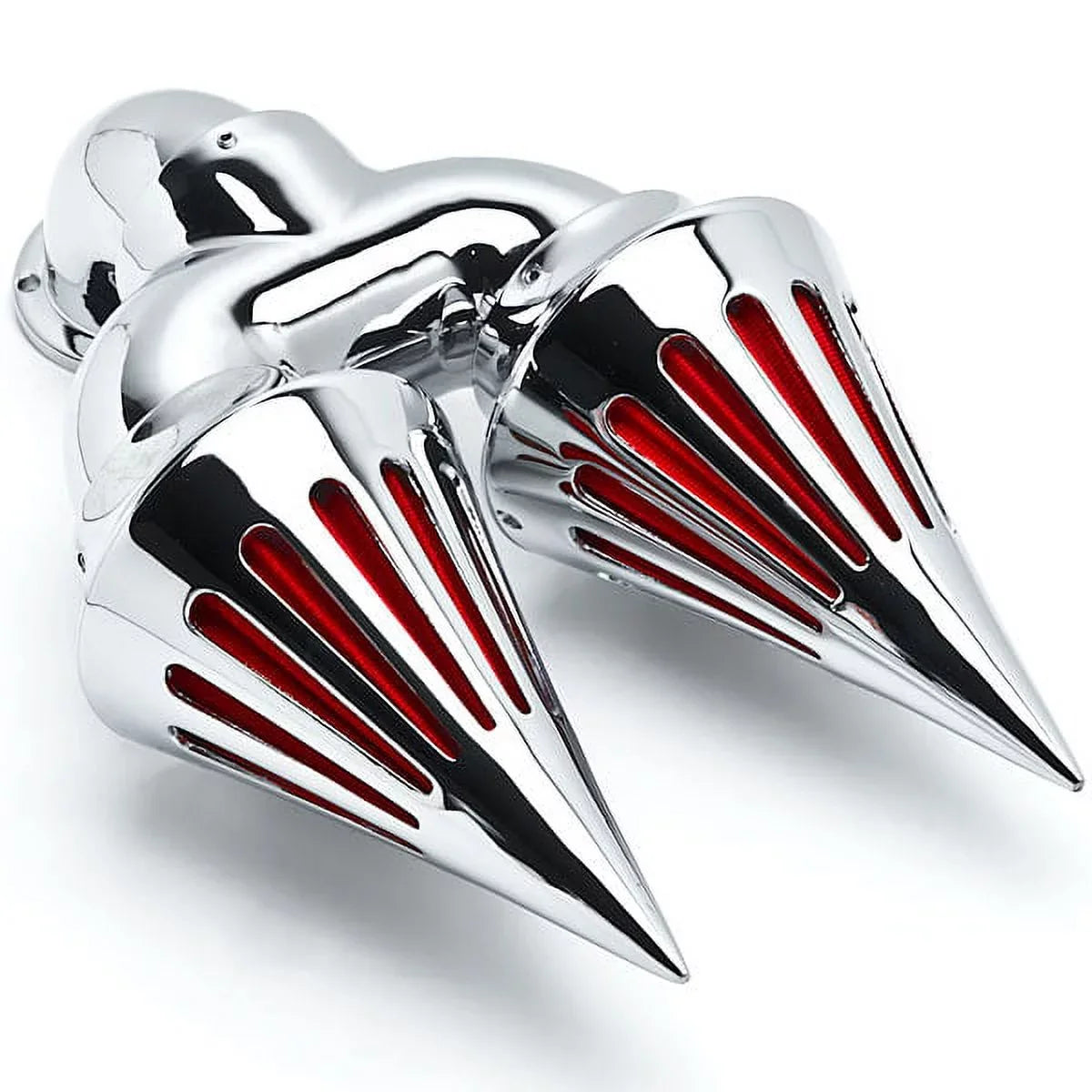 Air Filter Kit Custom Spike Applications Krator Dual Intake Sportster Harley-Davidson Chrome with Compatible Cleaner