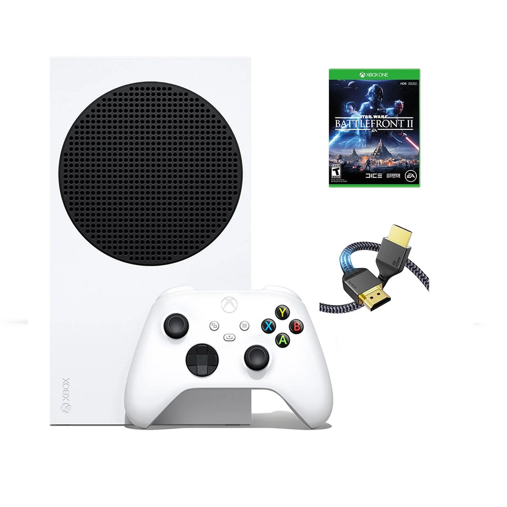 and White HDMI Speed Cable Newest Wars Game 512GB High Full Controller II Edition-Microsoft with 2023 Xbox-Series-S Star Battlefront Wireless SSD– SUPERE