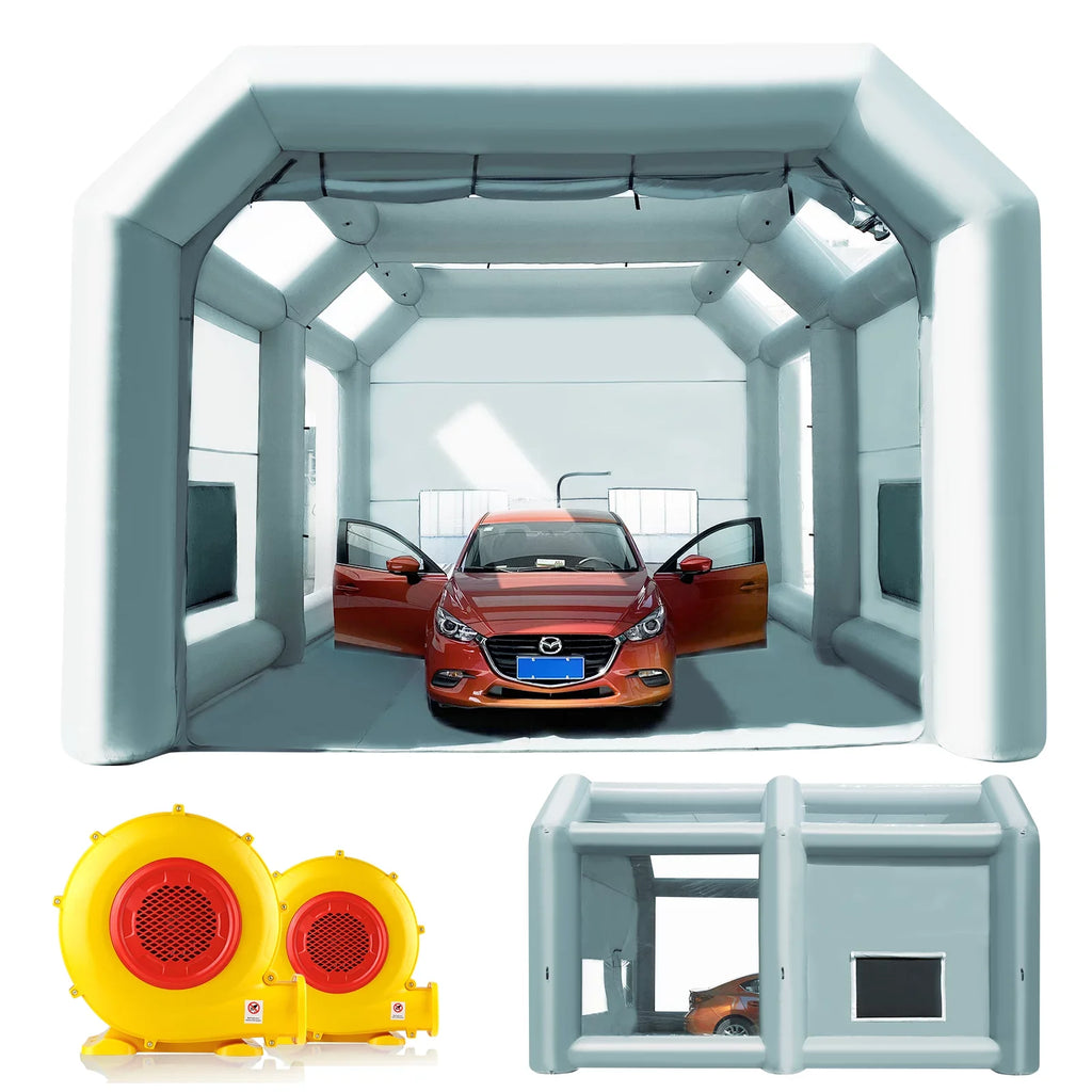 Booth Car Painting Spray 23x20x14.5Ft Paint Booth with Professional Inflatable Inflatable Blowers Sewinfla Booth Portable
