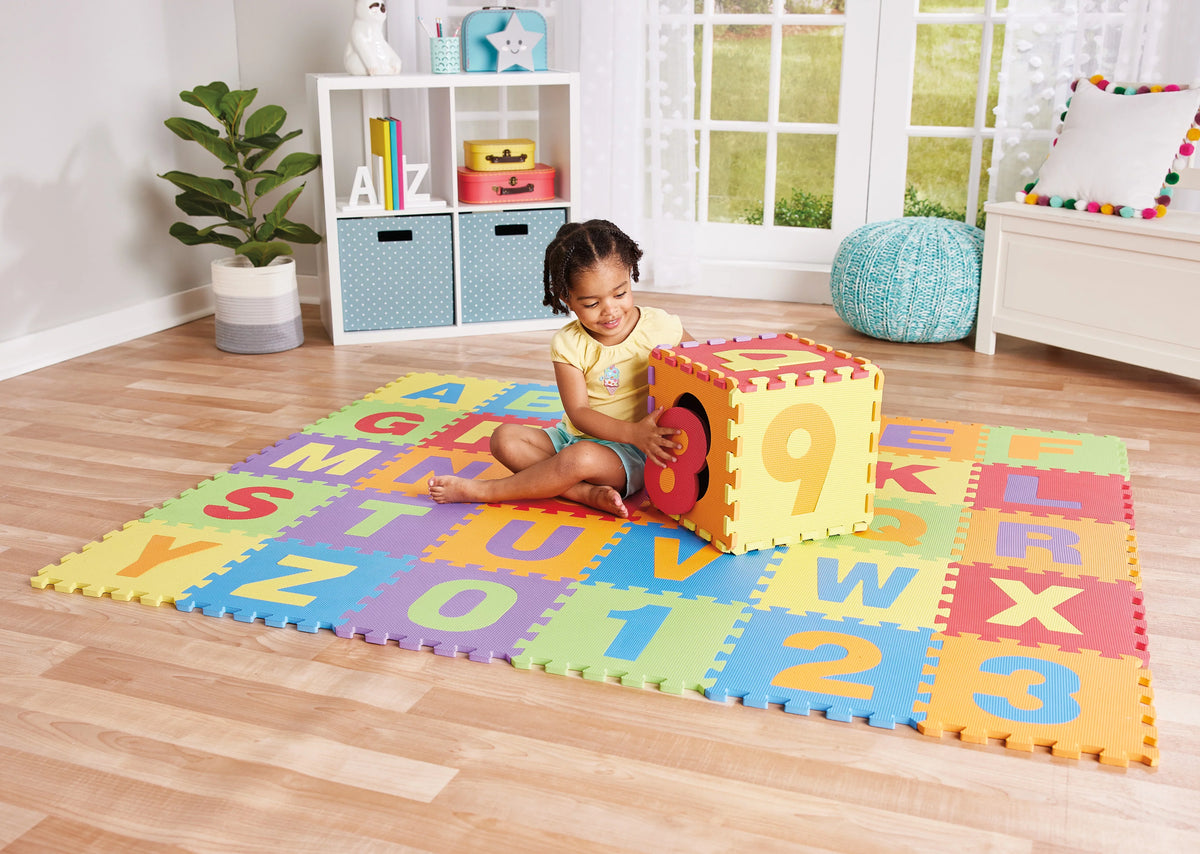 Foam with 123 or for & Storage Playmat, Toddler Puzzle ABC Ages 12m+ Playmat Kidoozie Bag Preschooler,