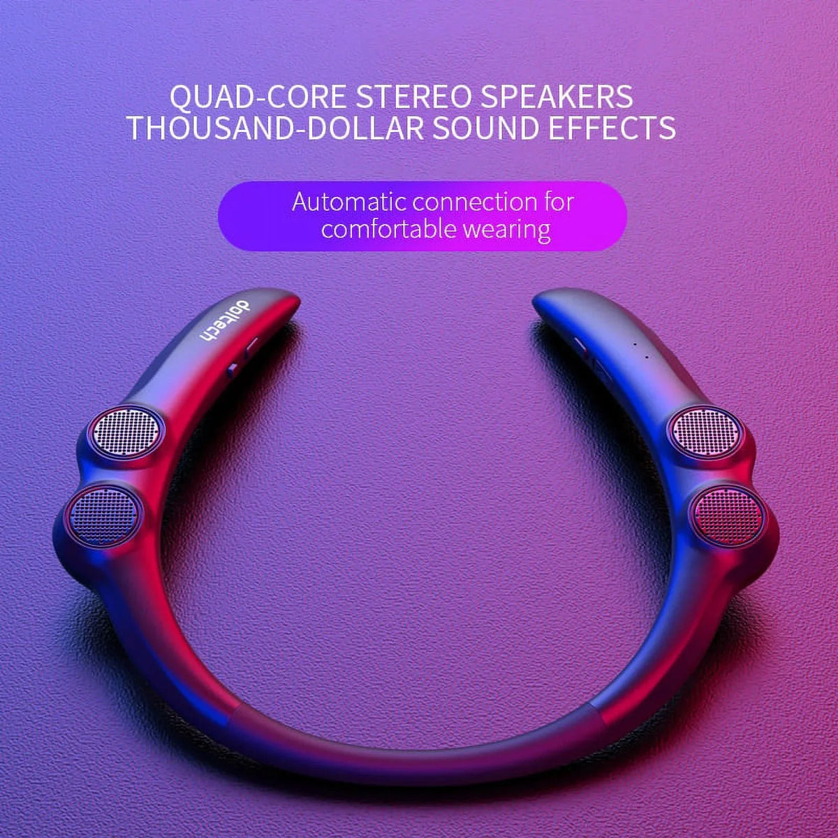 Bass Stereo For Player - 4 9d Speaker Bluetooth Speakers Hang Sports Speakers Weight Neck Portable 85g Light Wireless Wearable Compatible