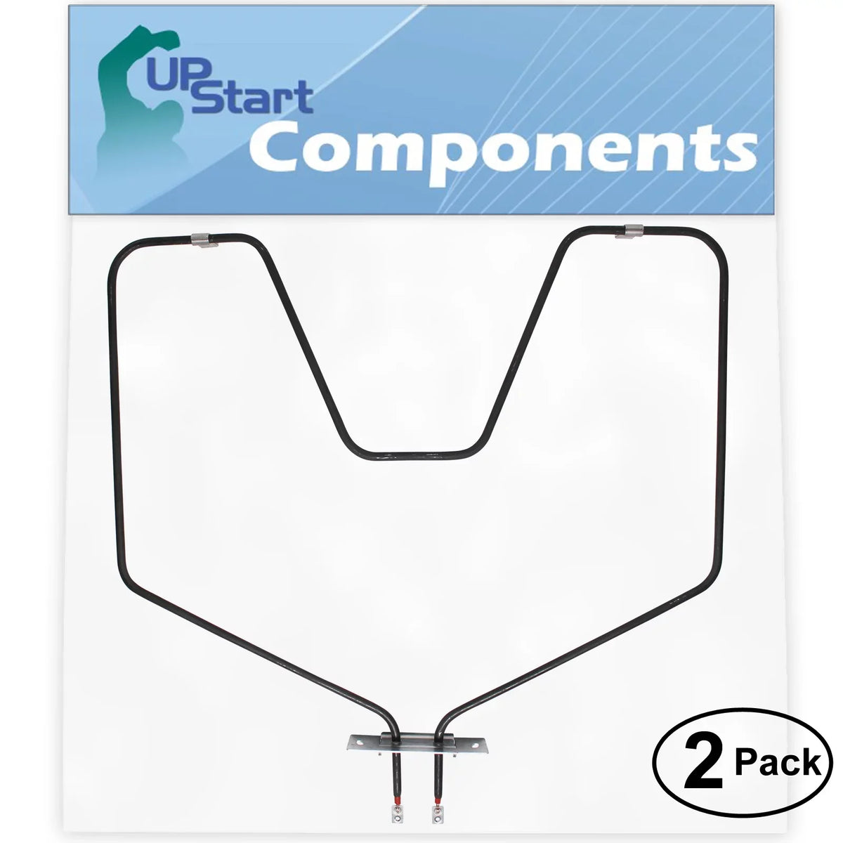 Heating Electric General Bake Replacement with - WB44X5082 Electric RC537xW2 Oven Compatible General Element Element 2-Pack for
