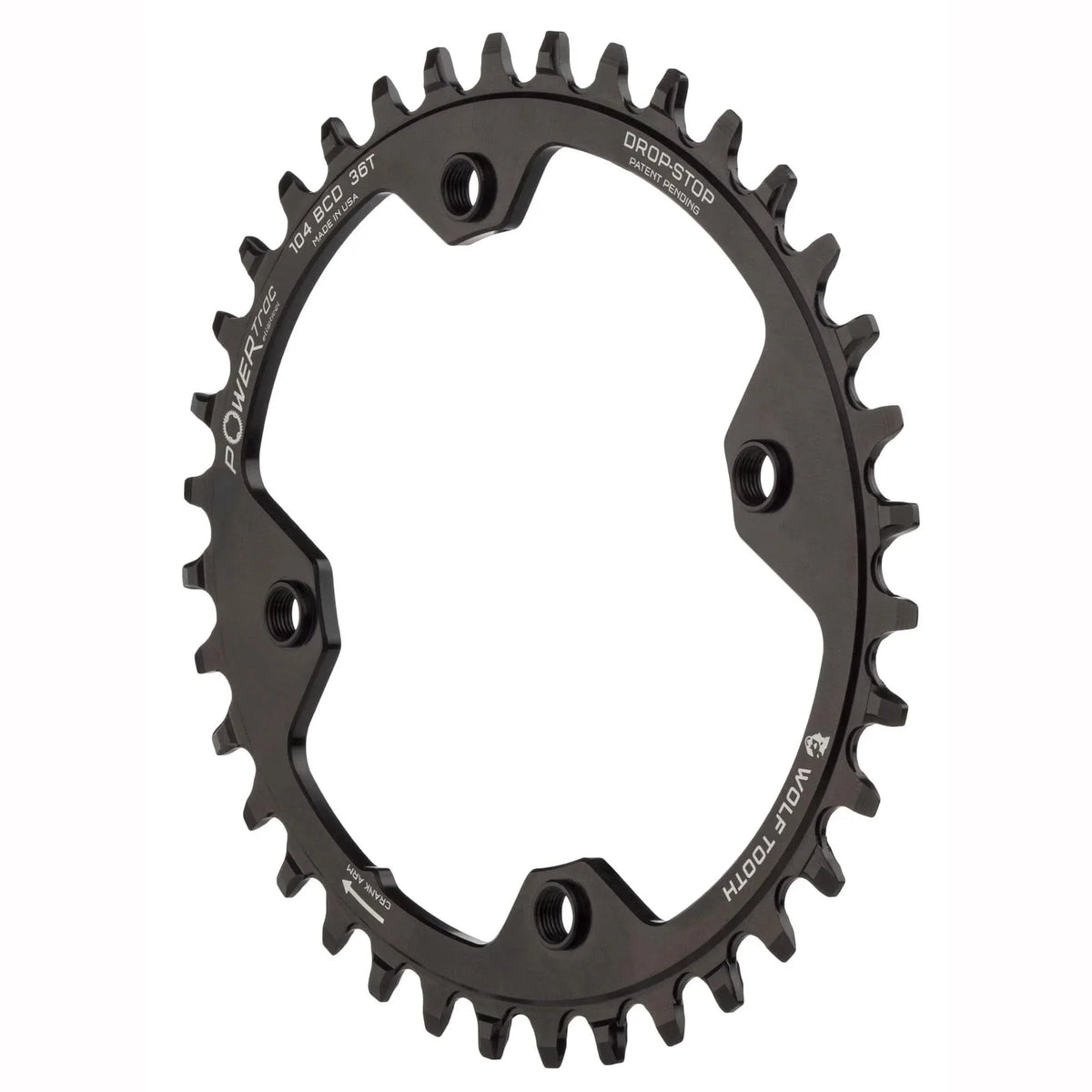 '- 104 Tooth BCD: Chainring BCD 104 Hyperglide+ Elliptical Chainring Count: Tooth Wolf 34