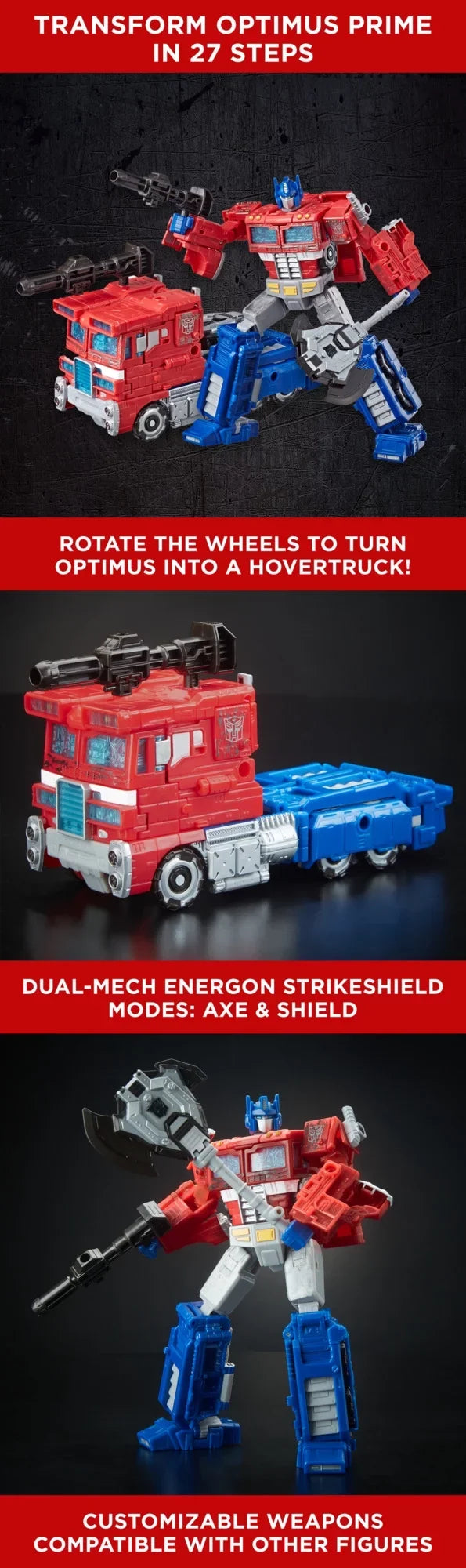 Generations Transformers WFC-S11 Siege Prime Optimus Voyager Class