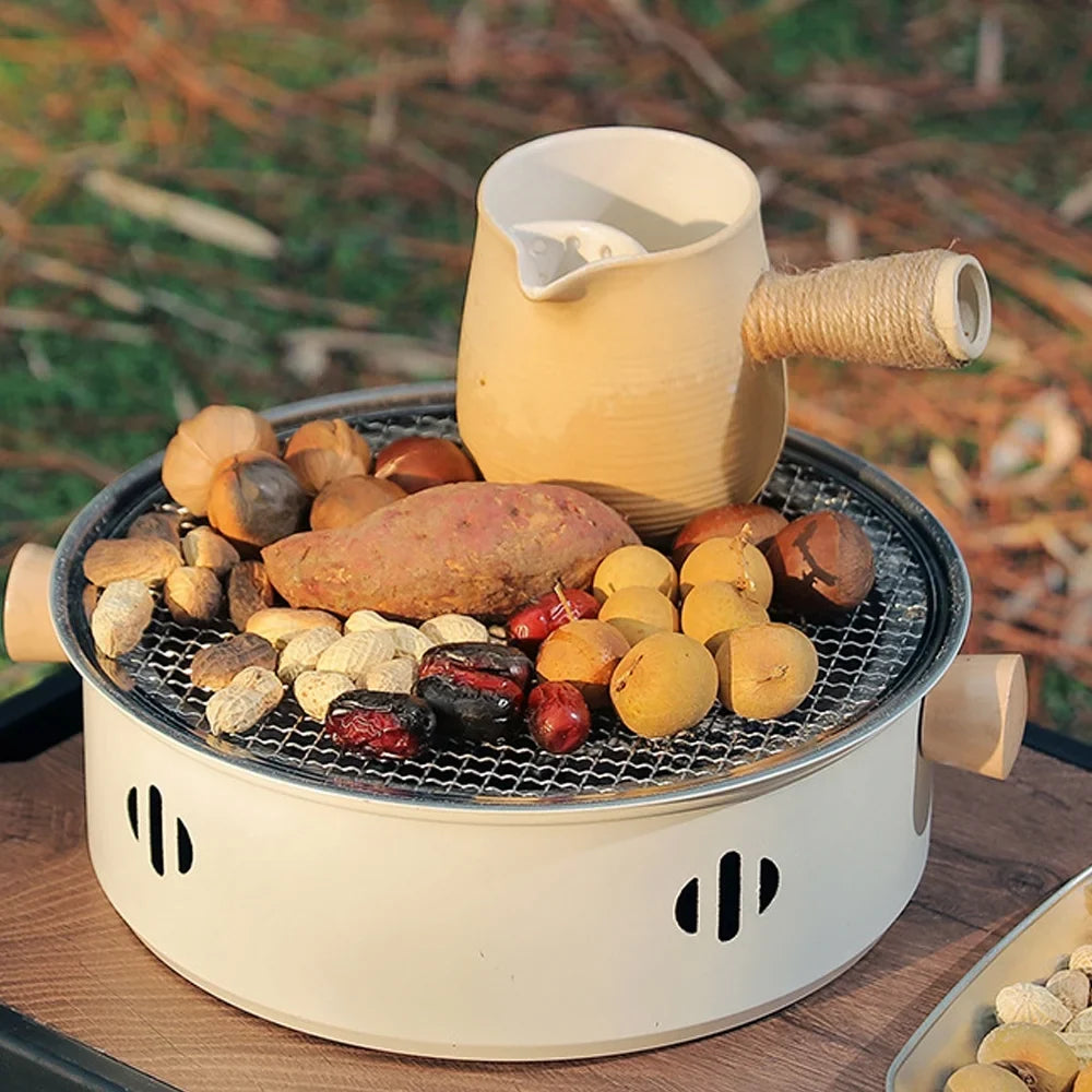Cooking Grill Stove Portable Barbecue Ideal Dcenta Charcoal Camping for BBQ