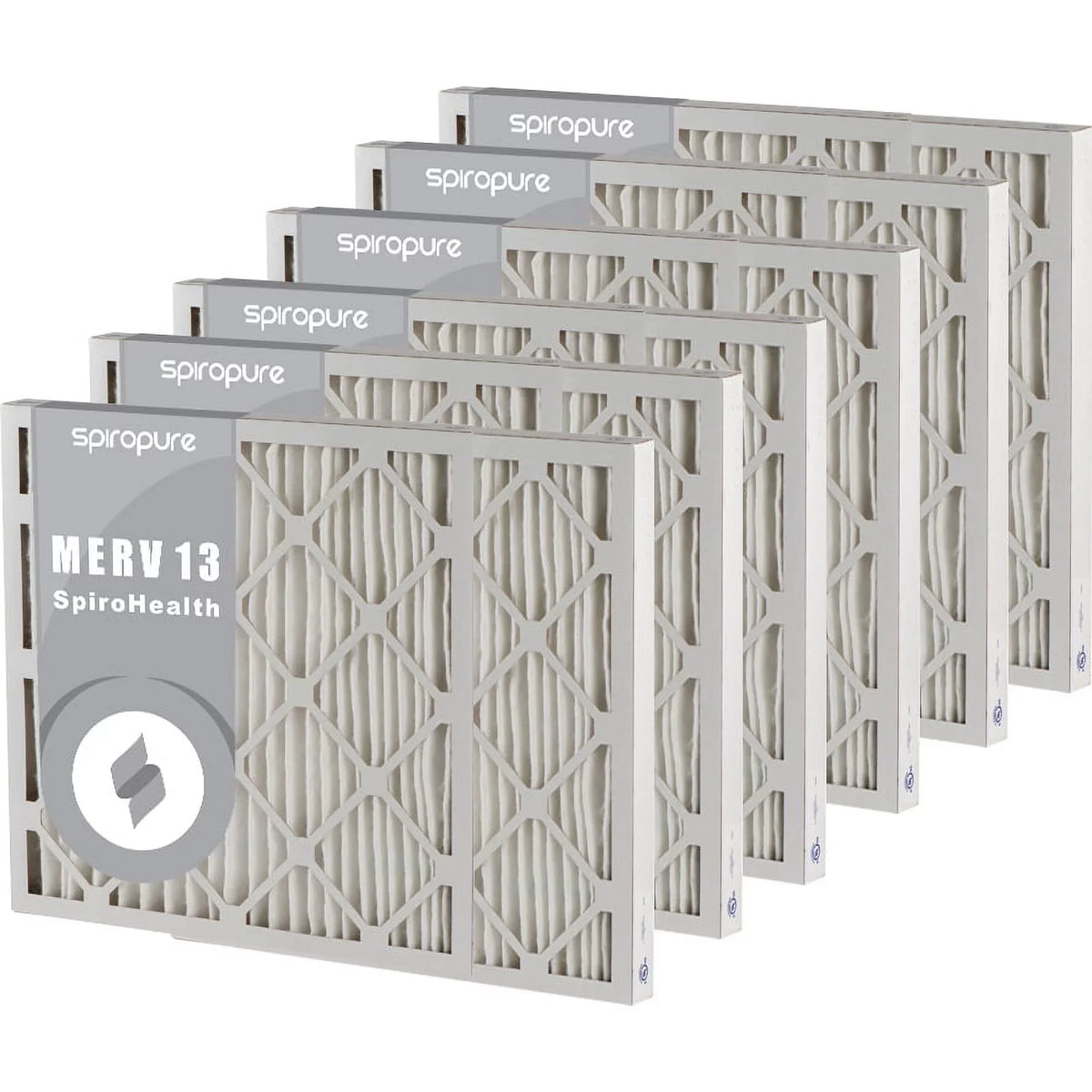 USA (6 15x30x2 Made - in Air Filter MERV Pack) Pleated SpiroPure 13 Filters