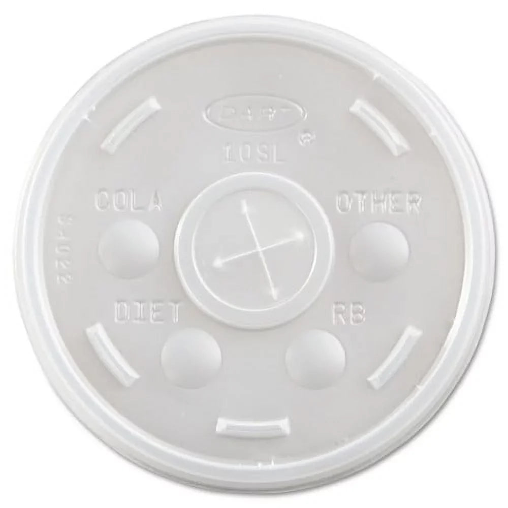 oz Packs/Carton 10 100 Dart Lids, 10 Plastic Fits Cups, Cup Translucent, Cold Pack,