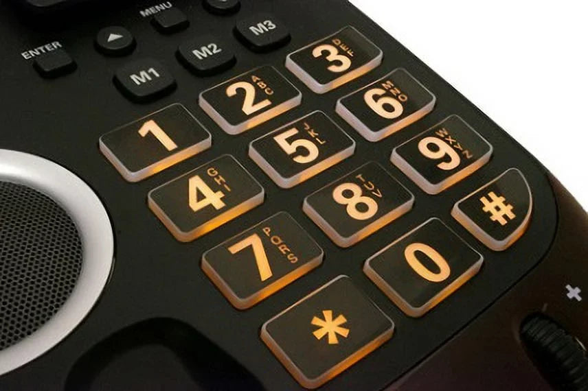 Clarity AltoPlus Big CID Extra Black Button Loud Speakerphone,