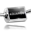 on Cubes Neonblond Charm Clear Ice Black Bead Sterling 925 Silver Aquarius