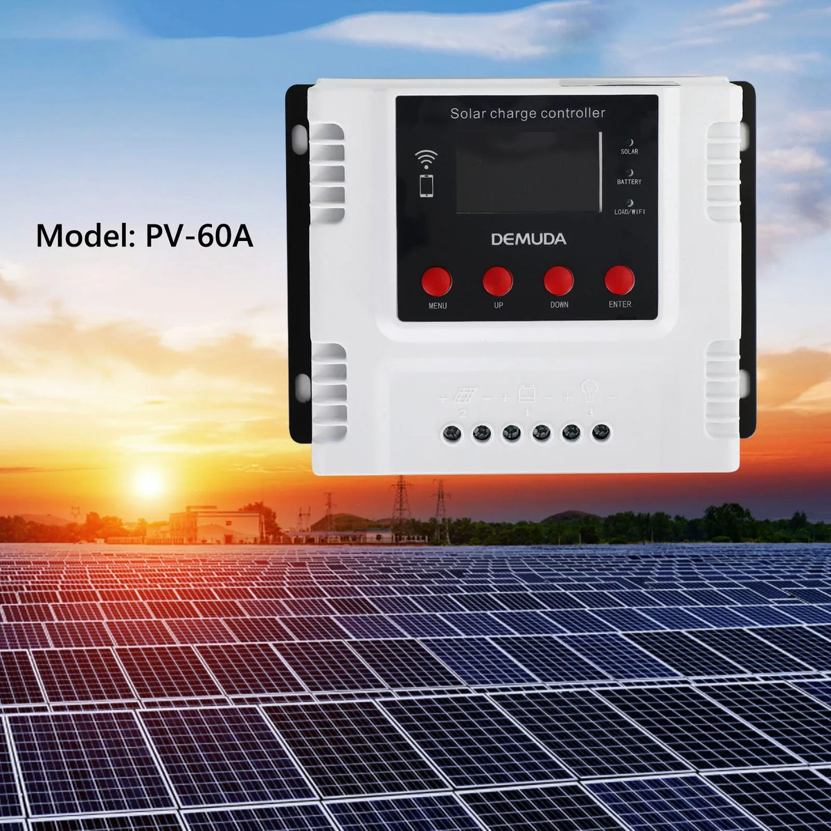 PWM Battery Lead Solar For Lifepo4 48V Gel Controller 12V Charge Acid 60A 24V