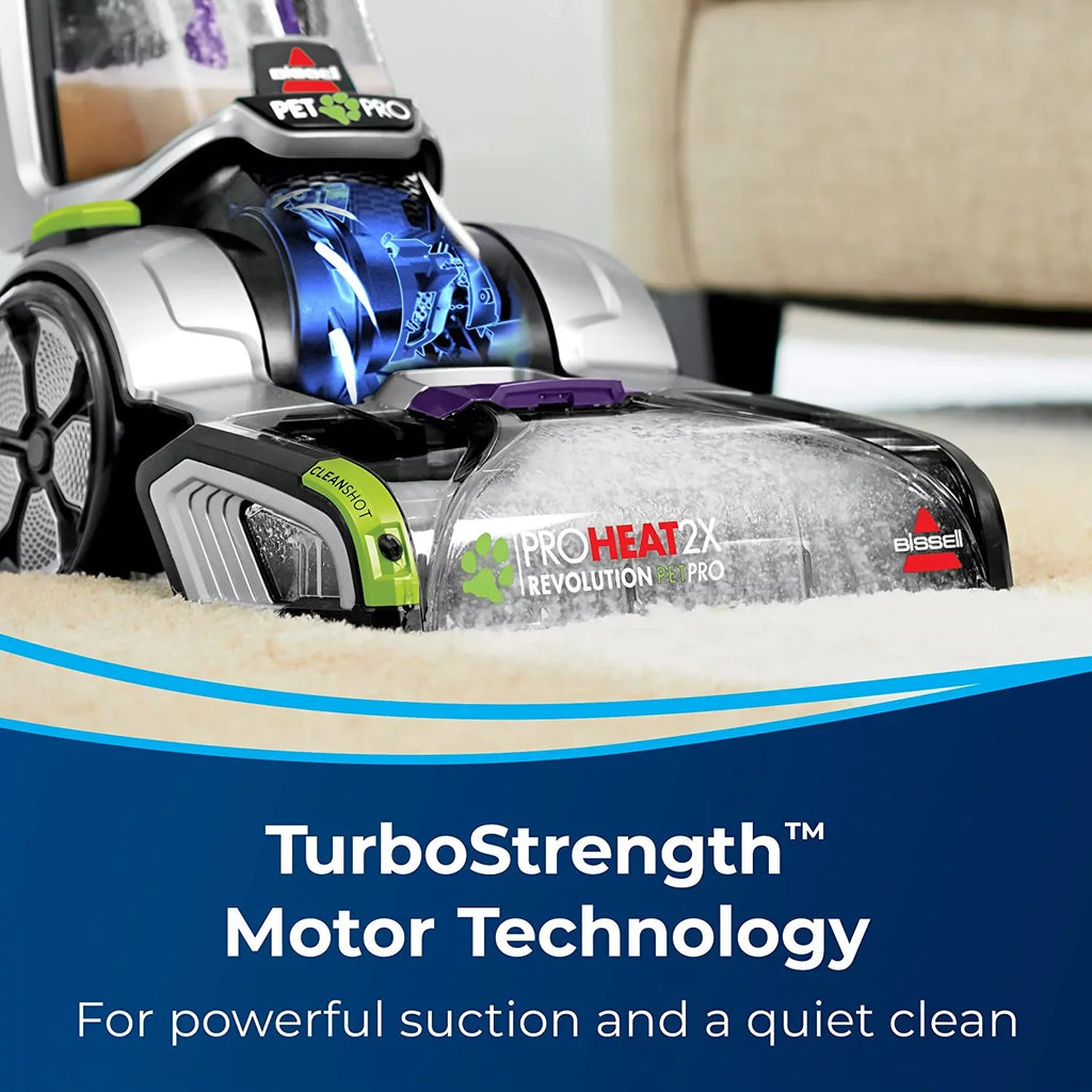 BISSELL Revolution Upright Restored Plus 2X (Refurbished) Cleaner Deep ProHeat 3588F Pro Pet
