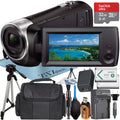 Handycam 32GB Charger + Card HD Recording SD + ZeeTech Camcorder Memory HDR-CX405 + Tripod Video Bundle with Accessory Micro Sony + Case