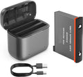 for Slots Camera Station Insta360 Charging Battery Misro & x3 Battery SD 1800mAh 2 Card Station Charger High Channel Capacity, One with