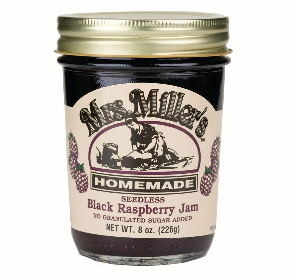 Jars Raspberry No Jam, Sugar Seedless Black 2-Pack 8 Mrs. oz. Homemade Miller's