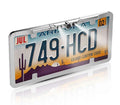 '- LED Viewing Ultra License Multiple with HD Full-Frame (Chrome) Camera Backup Lights and Modes VTL275HDL Plate Slim BOYO