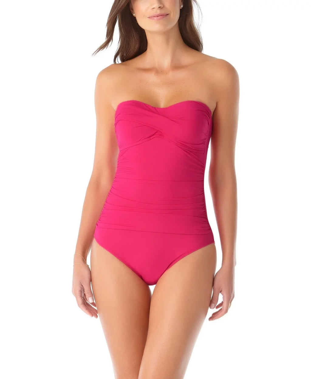 BERRY One-Piece US Ruched 16 Swimsuit, Cole Twist-Front Anne
