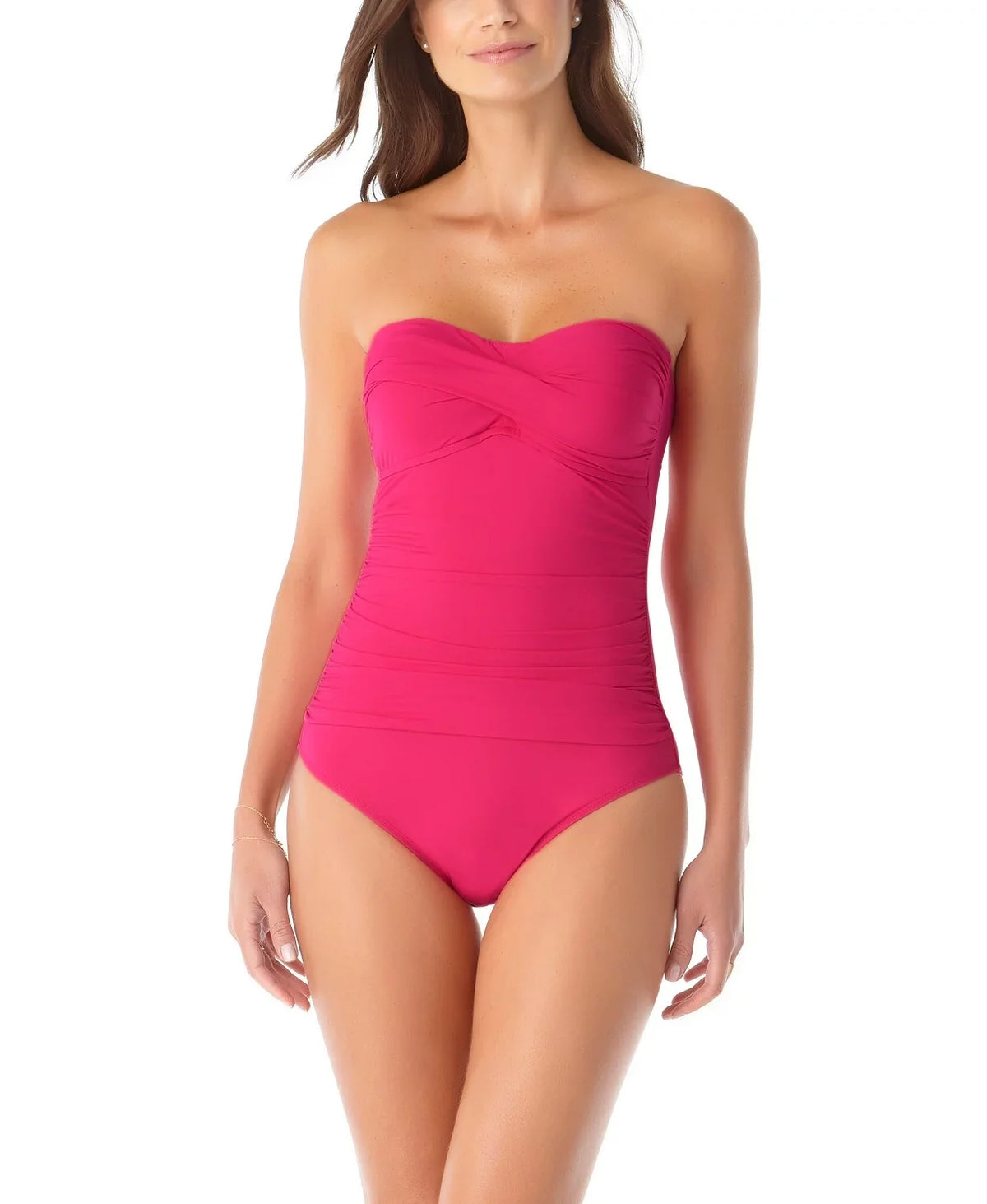 BERRY One-Piece US Ruched 16 Swimsuit, Cole Twist-Front Anne