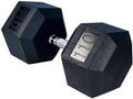 lbs Fitness Hex French Rubber Dumbbell 110 Coated (New)