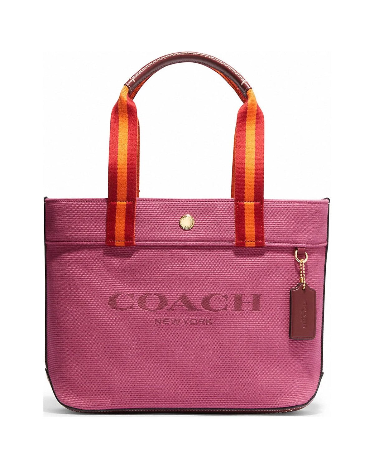 (Light Canvas Raspberry Multi) Small Handbag Coach Women's Tote