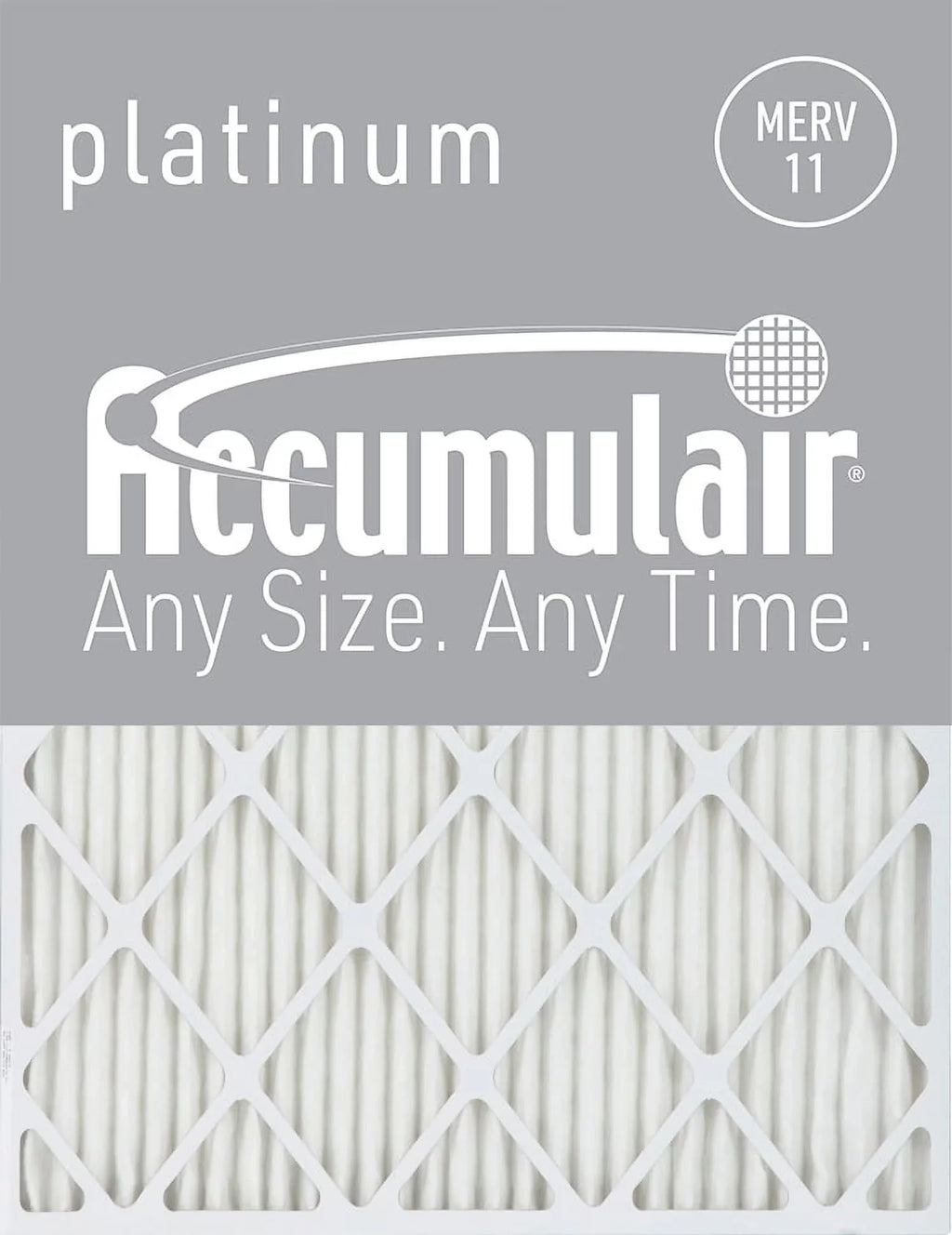 Pack) Platinum 16x25x4 11 Air MERV (6 Accumulair Filters
