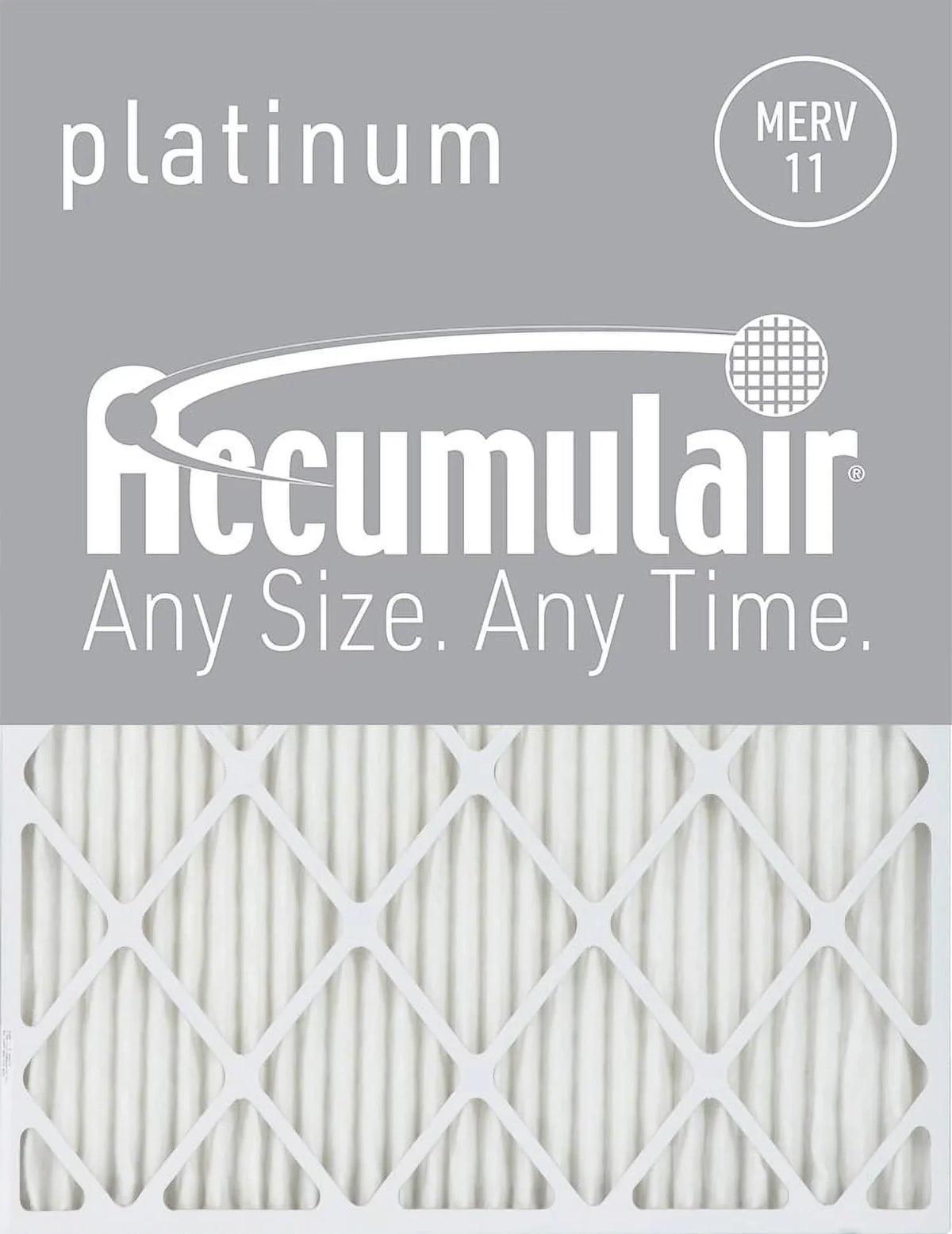 Pack) Platinum 16x25x4 11 Air MERV (6 Accumulair Filters