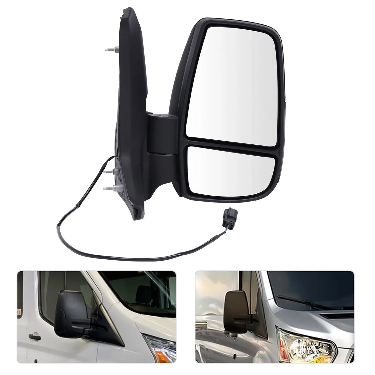 Fits Right 150 Side 250 350 Ford for View Passenger Transit Mirror Rear Short Arm 2015-2022