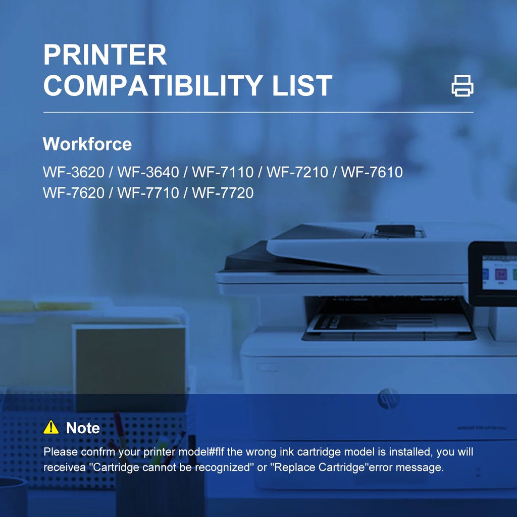 Printer Cyan WF-3630 Workforce Epson (Black Yellow,5-Pack) 252 use WF-7110 Cartridge 252XL XL Magenta WF-7710 WF-3620 252 WF-3640 Ink WF-7620 for Ink with to WF-7610