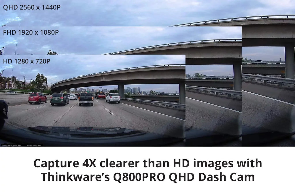 Vision, Parking Recording Loop 140°Wide WiFi THINKWARE Car QHD G-Sensor, GPS, Sensor, with Camera Angle Night 2.5K Recorder Car Dashboard 2560X1440P w/Sony Camera Cam Dash Mode, Q800PRO