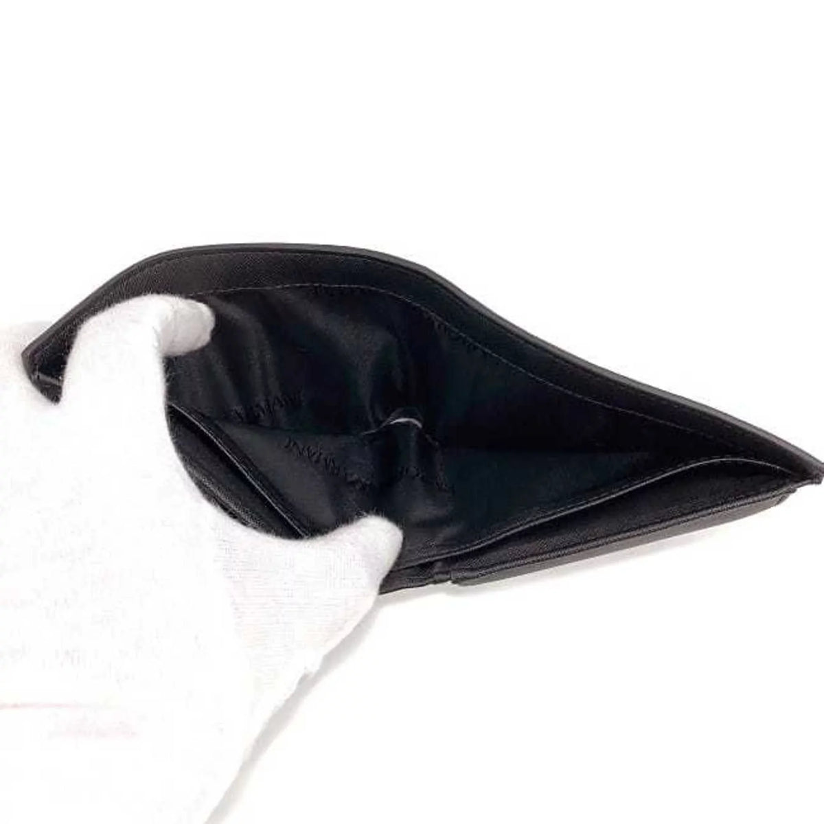 black (Like Y4R165 wallet Armani leather ARMANI Emporio New) EMPORIO white Pre-Owned folio men's