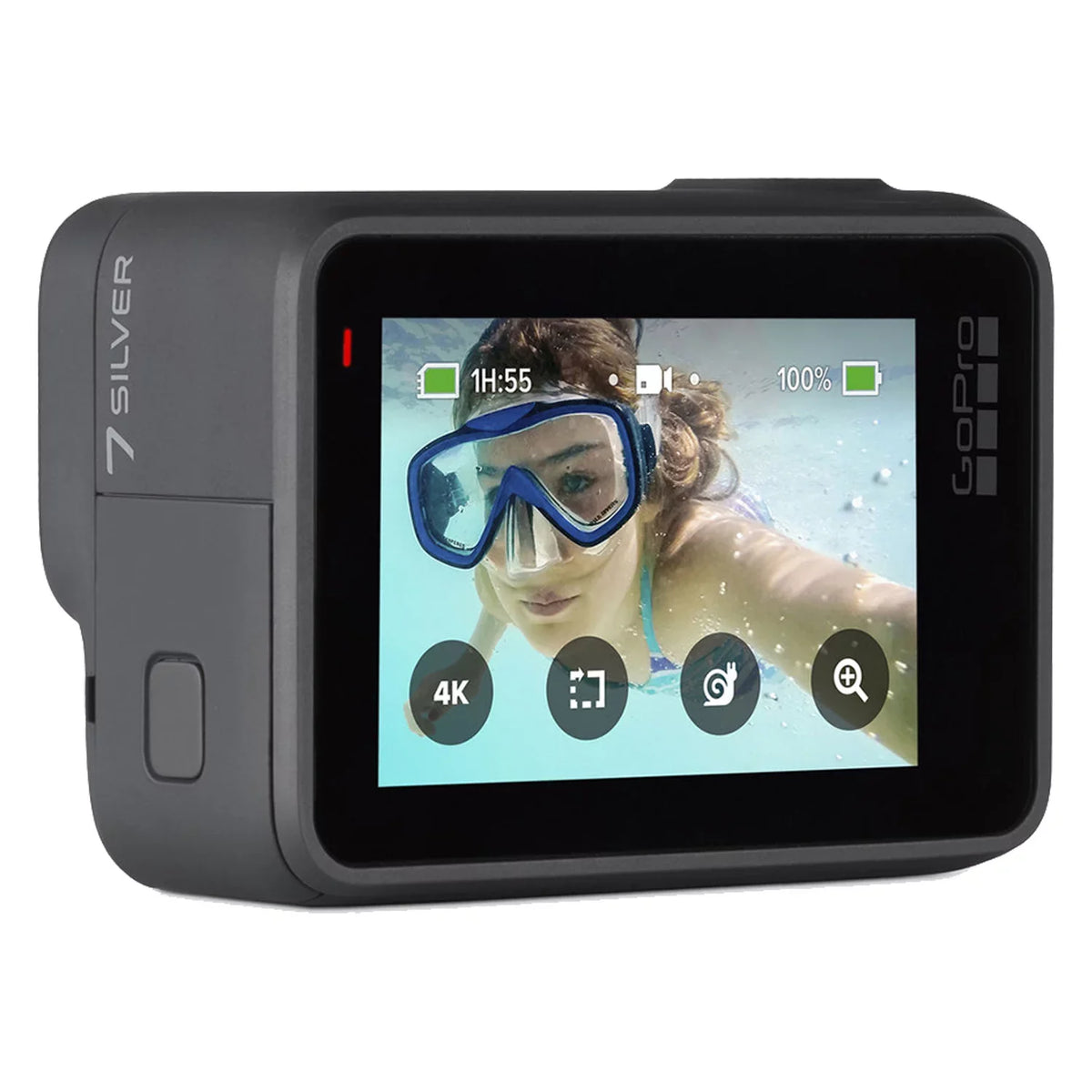4K Camera Video Photos Sport HERO7 Waterproof with Restored (Refurbished) HD Camera Action Touch Digital Screen Silver 12MP GoPro