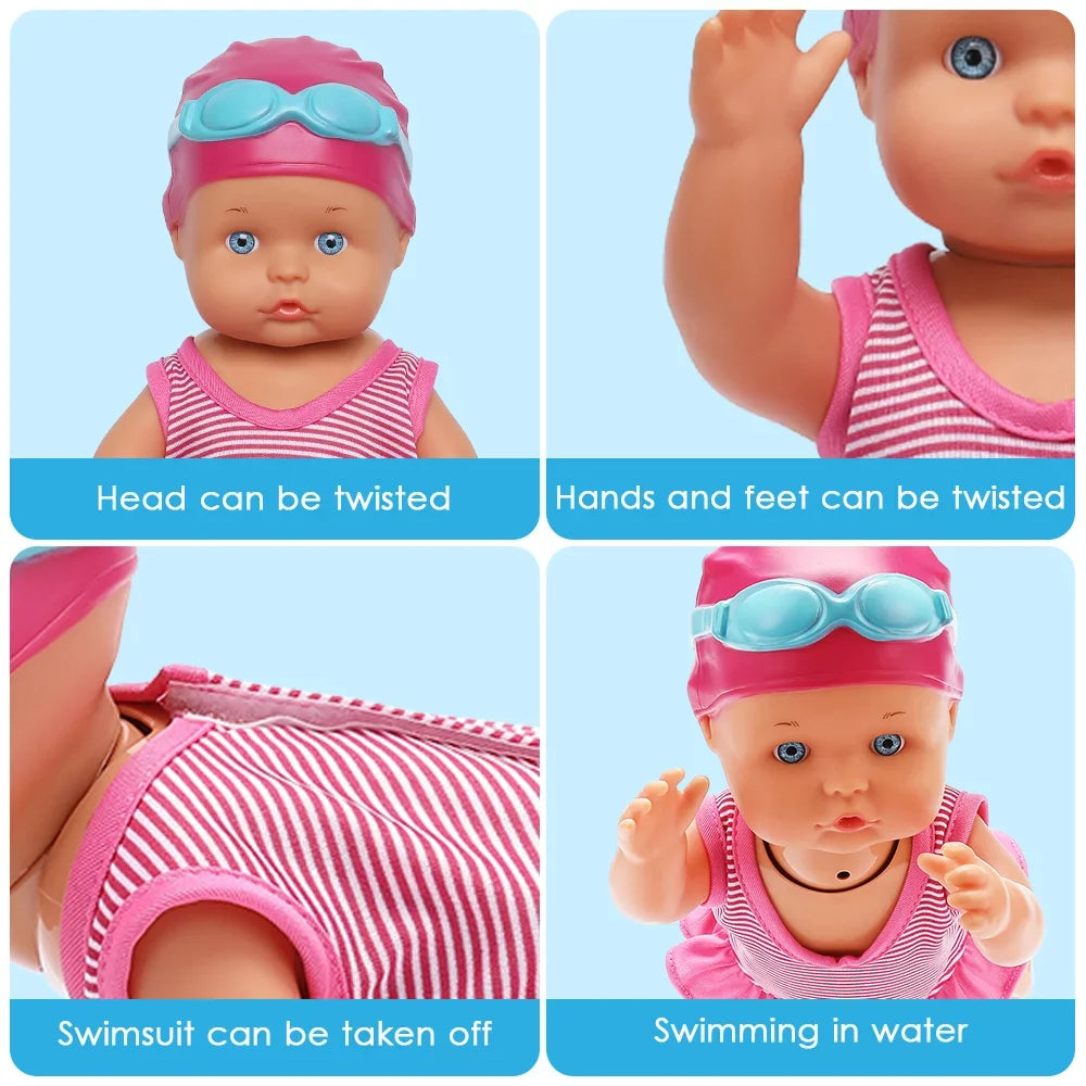 Toys Toys, Child, Swimming Doll Bathtub Pool Waterproof Sulobom Bath, for Kids, Electric Pool
