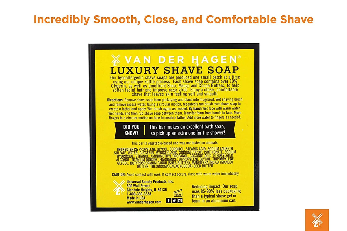 Soap Der 3.50 Van of oz 6) Luxury Men's Hagen Scented (Pack