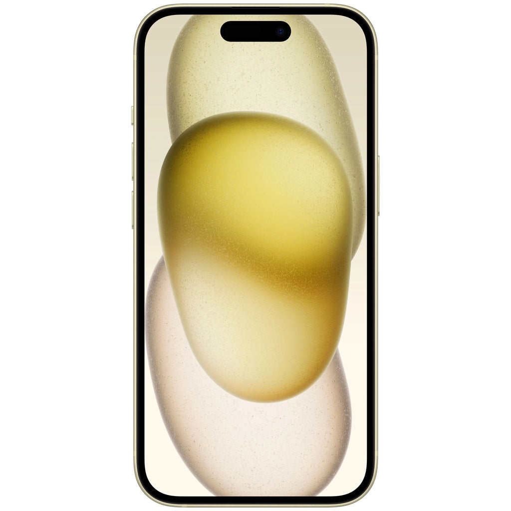 '- Yellow Apple Straight Smartphone 15, Talk 256GB, Prepaid iPhone