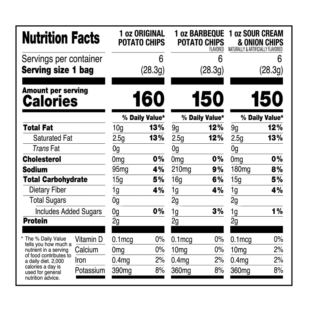 Potato 1 Count Gluten-Free, oz, Pack, Pack, Chips, Chip Variety Utz 18