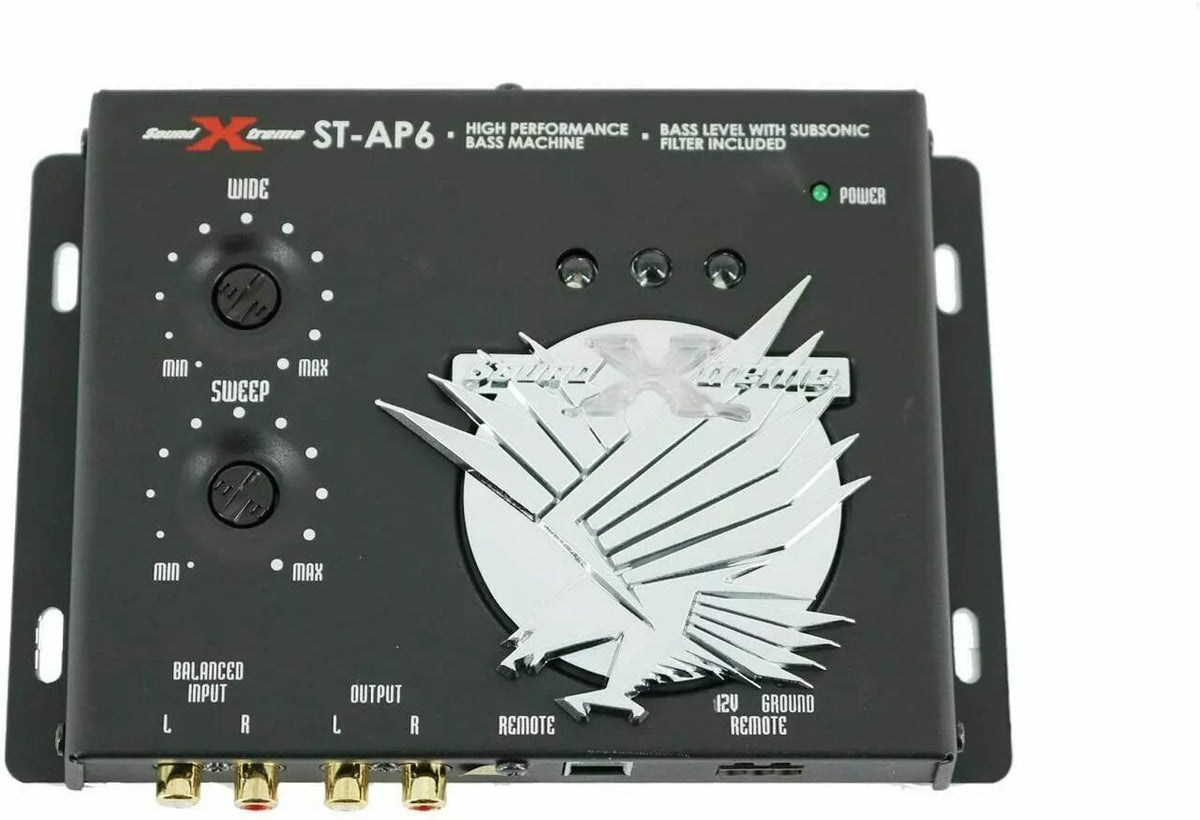 Maximizer 13.5V, Din Car Audio 1/2 ST-6 SoundXtreme Bass Digital Bundle Processor,